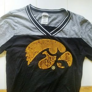 PINK Iowa Hawkeyes tee